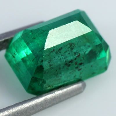   Natural Top Mined Green Emerald Gemstone Octagon Cut Zambia Unheated