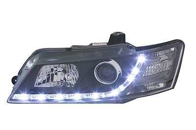Holden VY Commodore/SS/WK Statesman Altezza LED Headlights BLACK DRL 