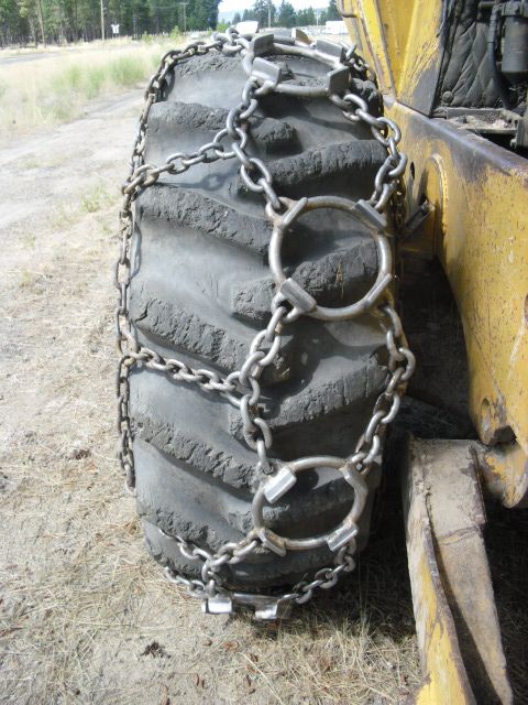 23.1 x 26 Log Skidder Tire Chains SET of 2 ** Video  