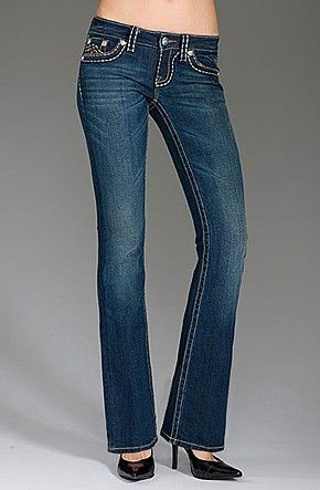 Miss Me IRENE Wide Pick Stitch BOOTCUT Jeans in Woodlyn sz 28 x 33 EUC 