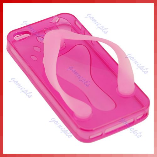 Shoe Slipper Style TPU Case Cover For iPhone 4G 4th HP  