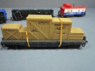 LOT VINTAGE HO SCALE ROLLING STOCK TRAIN CARS AM FLYER, ROCO, TYCO 