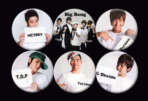 Big Bang Bigbang Korean Boy Band Music #1 Buttons Pins  
