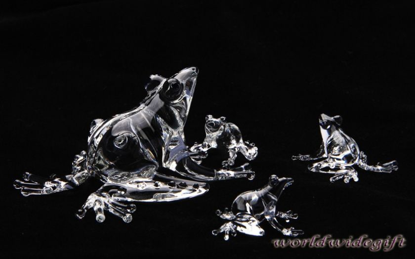 Crystal Figurines Hedgehog Blown Glass Art Porcupine  