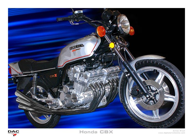 Honda CBX 1000 Motorcycle Poster   Print  
