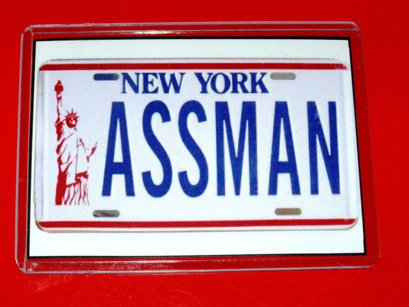   Assman Hilarious License Plate Funny Seinfeld Fridge Magnet  