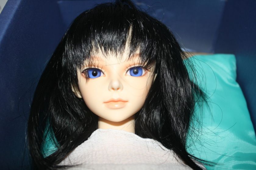 Luts Delf Shiwoo Resin Doll Black Wig Blue Eyes 60.5 cm In Original 