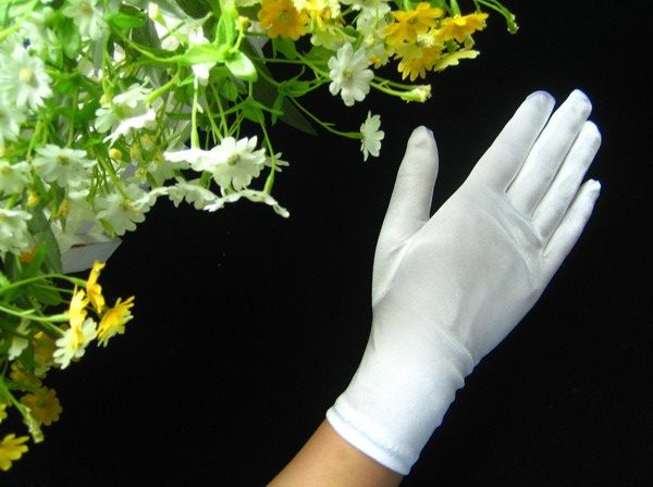 AU*9 Wrist Length Fingered Wedding/Prom Gloves #GV59  