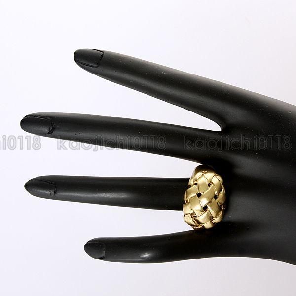 New Style 18K Yellow Gold Plated Weave Band Ring XL012  