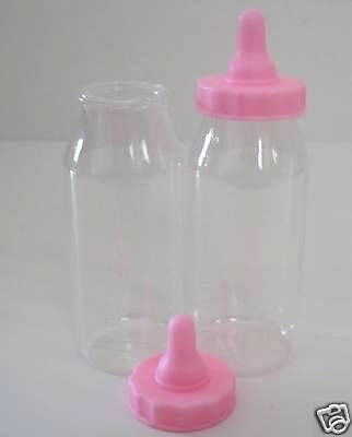48 PINK BABY BOTTLE CONTAINER Baby Shower Favor Decor  