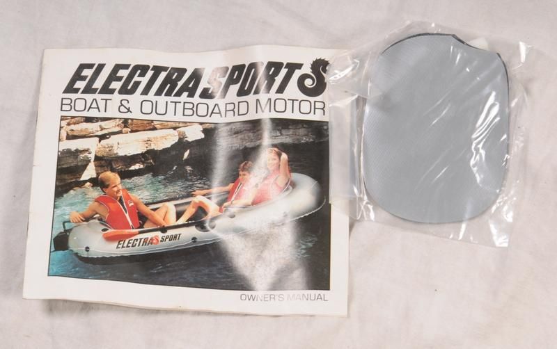 ELECTRA SPORT Inflatable Boat, Motor, Oars & Patch Kit  