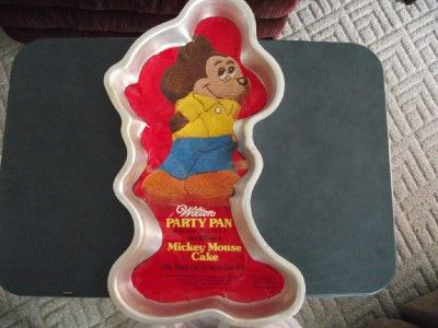 WILTON MICKEY MOUSE STANDING CAKE PAN WITH INSERT 1978 GREAT RARE 