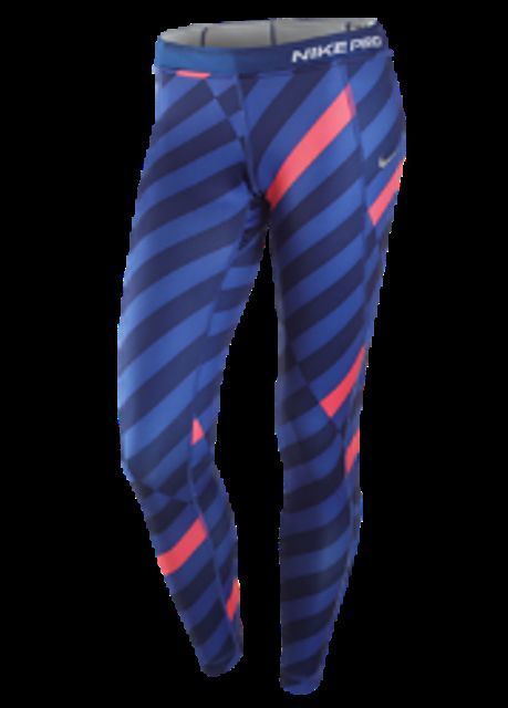 Nike Womens Pro Combat Thermal Tights Running Training Pants Printed 
