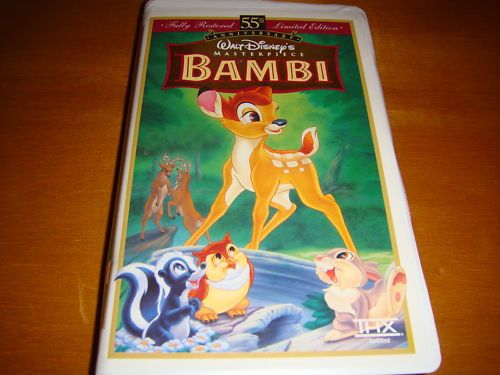 Bambi 55th Anniv.Walt Disney Masterpiece Collection VHS 012257942033 