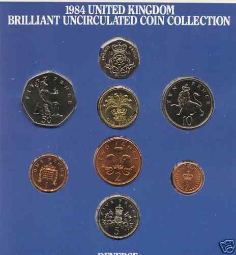 1983 United Kingdom Brilliant Uncirculated Coin Set  