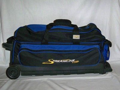 Storm Streamline 3 Ball/Triple Roller Bowling Bag   Blue/Black  