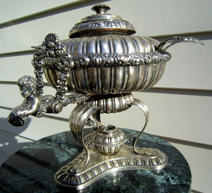   Antique Austrian Silver Samovar Tea Coffee Urn. Great English design