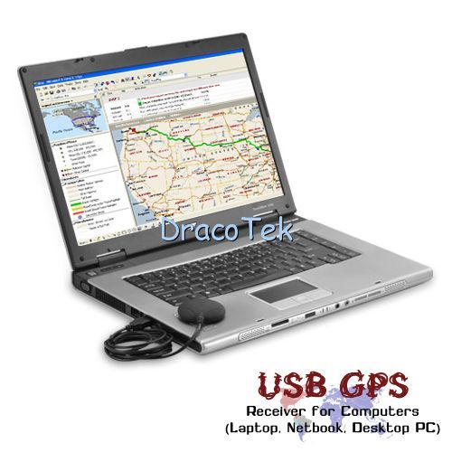 USB GPS Receiver for Computers (Laptop, Netbook, Desktop PC) GM1 86