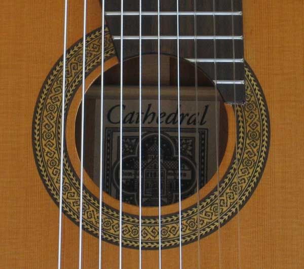 Cathedral Guitar Model 125CEL Classical Harp Guitar with Cutaway 